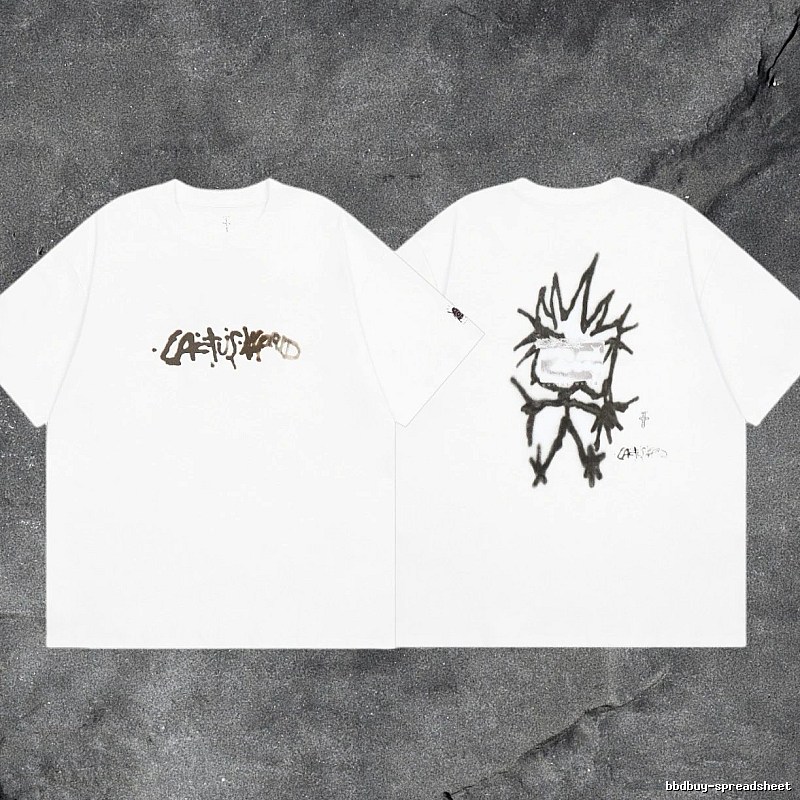 Denim Tears White Graphic T-Shirt Bold Graphic