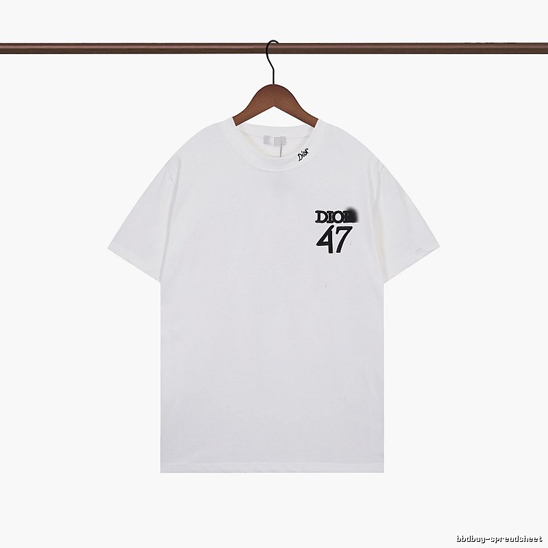 Dior 47 Collection Minimalist Style White T-Shirt