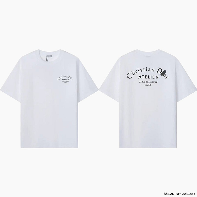 Dior Atelier Minimalist Style White T-Shirt