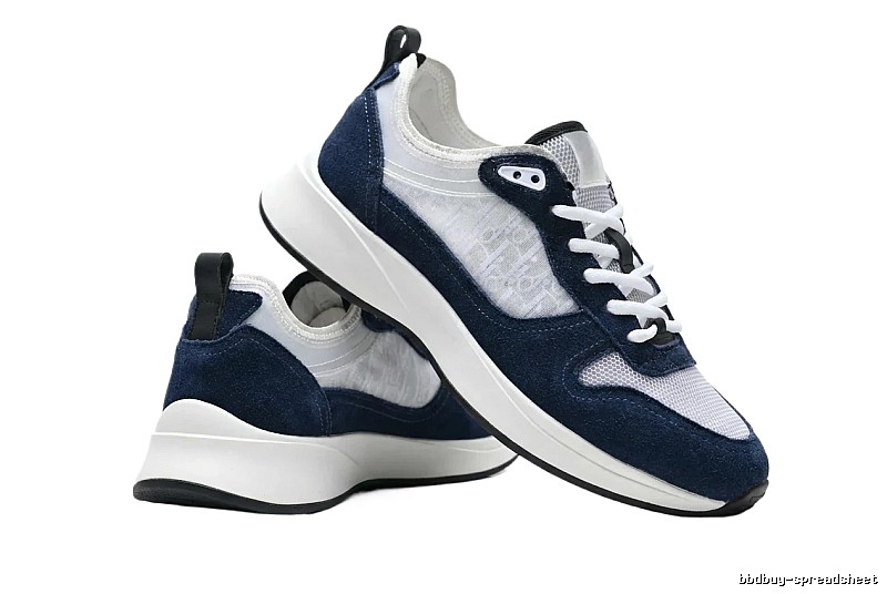 Dior casual style blue and white sports shoes