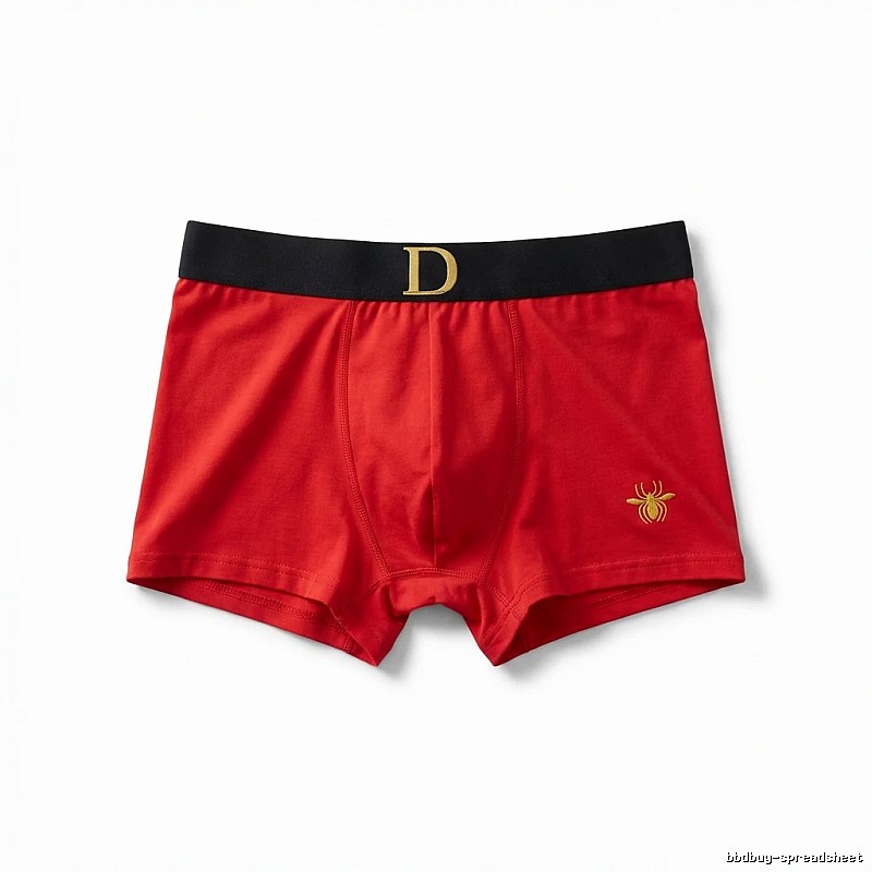 Dior red trendy brand boxer shorts.