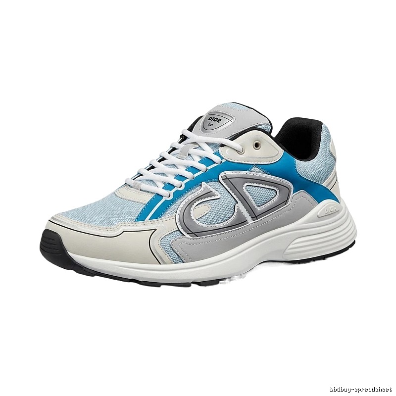 Dior retro-style blue and white sports shoes