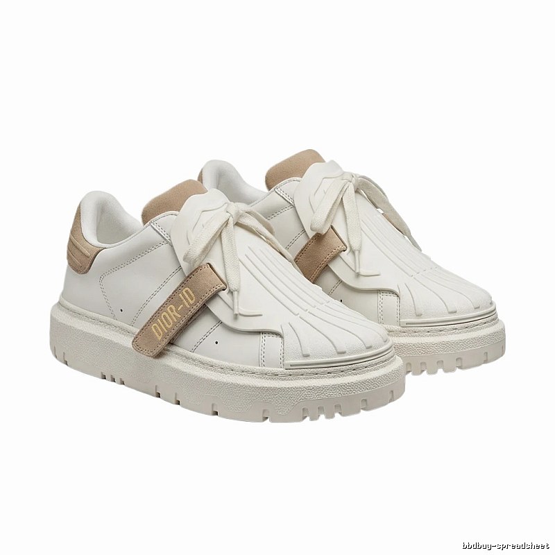 Dior's trendy and cool white sneakers.