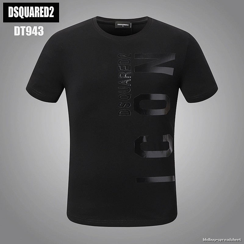 DSQUARED2 ICON Streetwear Black Short-sleeve T-shirt