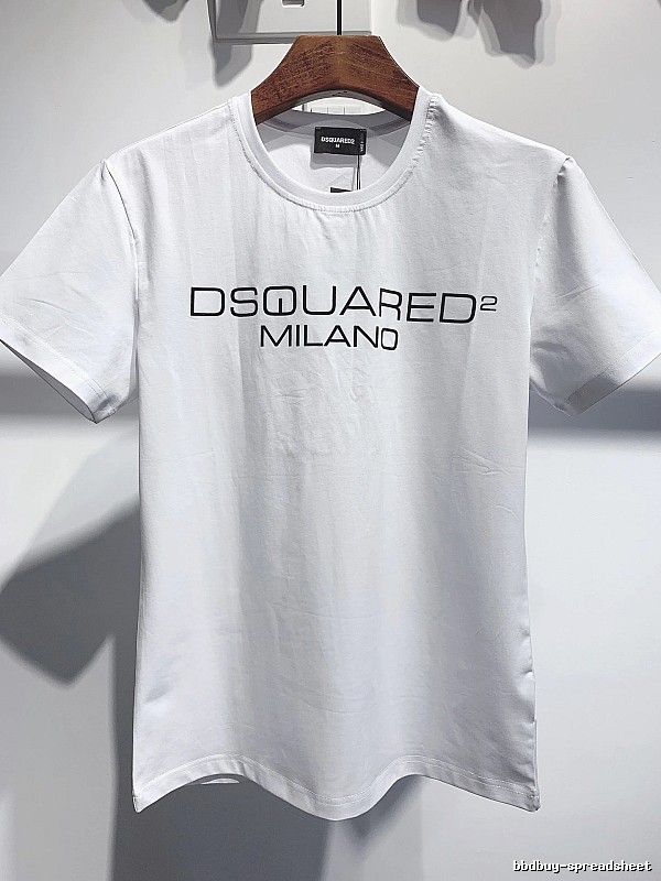 DSQUARED2 Letter Print Streetwear Brand White T-Shirt