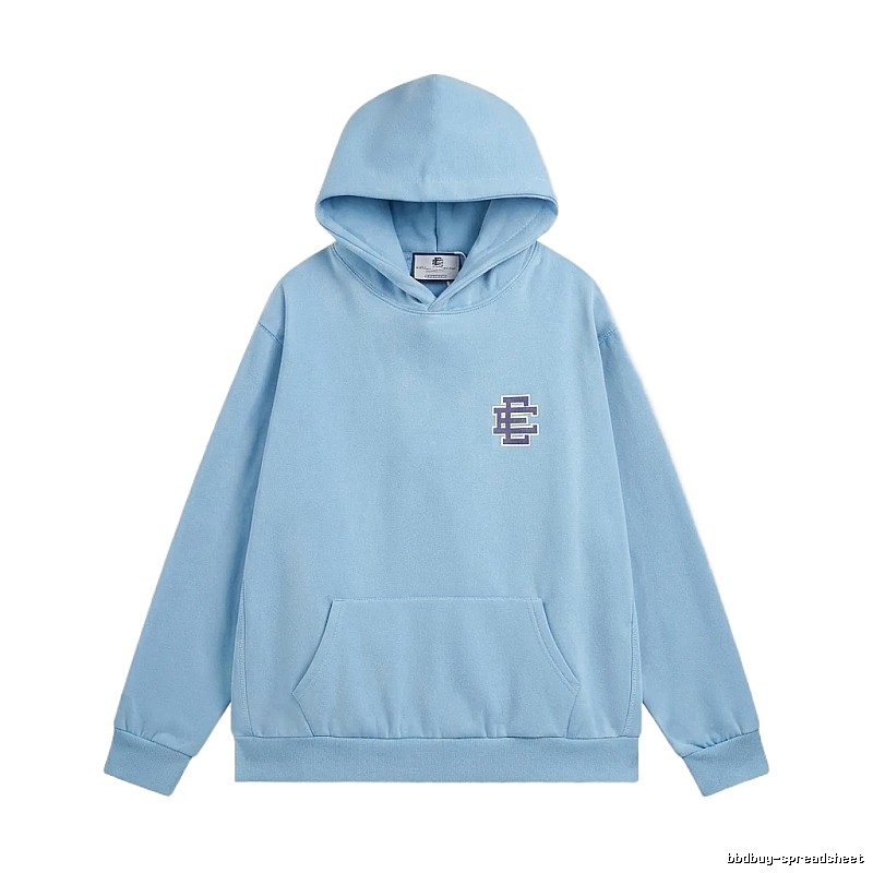 Eric Emanuel Classic Simple Style Blue Hoodie