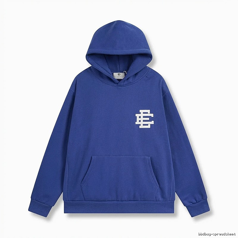 Eric Emanuel simple style blue hoodie
