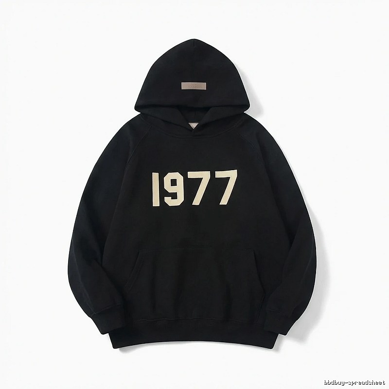 ESSENTIALS 1977 Series Black Sweatshirt