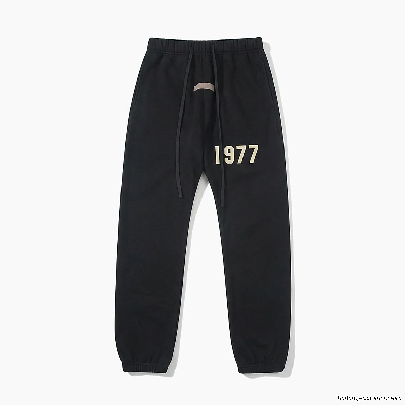ESSENTIALS 1977 Wind Black Sweatpants