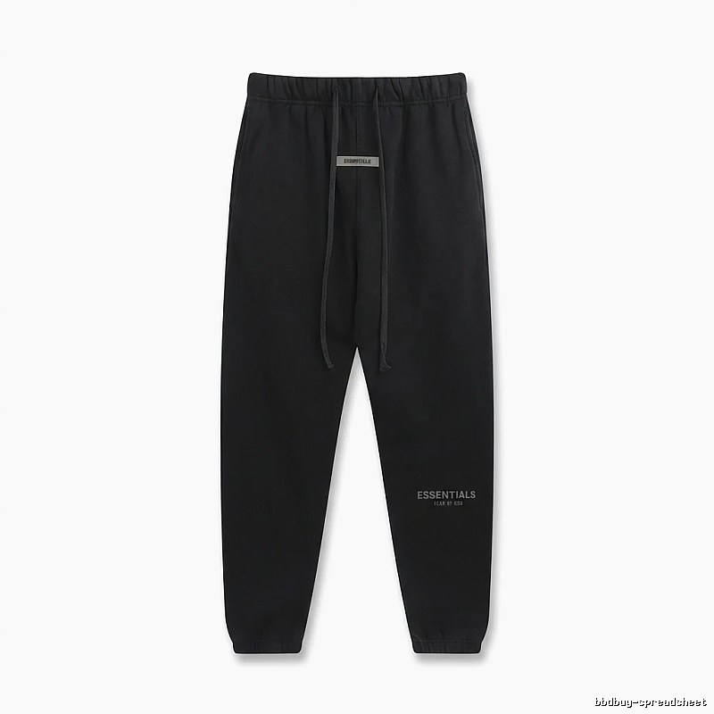 ESSENTIALS Basic Black Sweatpants