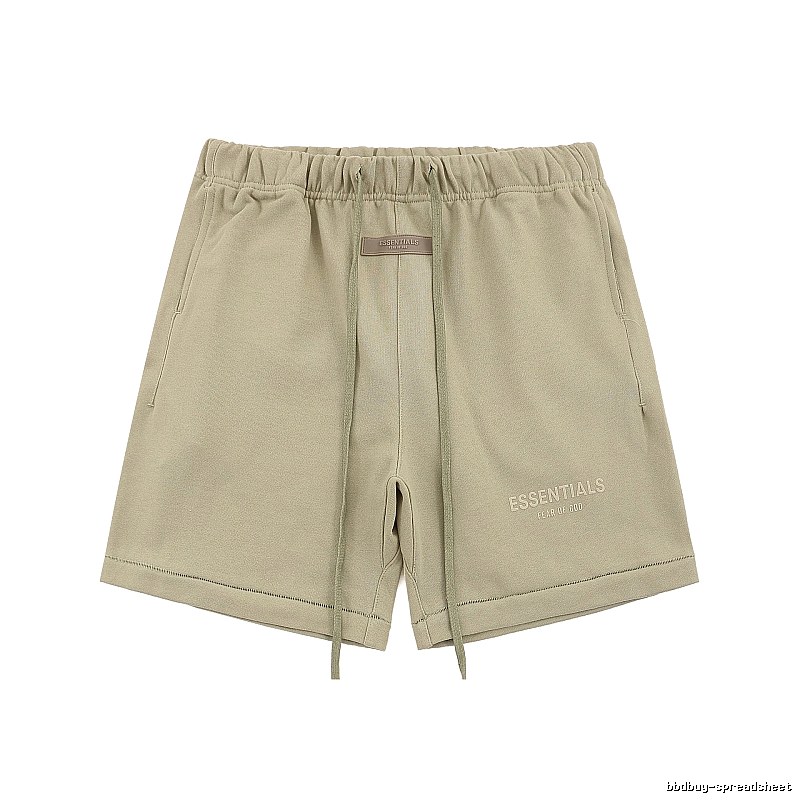ESSENTIALS Basic Khaki Shorts
