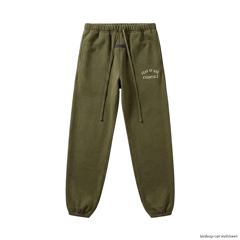 ESSENTIALS casual style olive green sweatpants