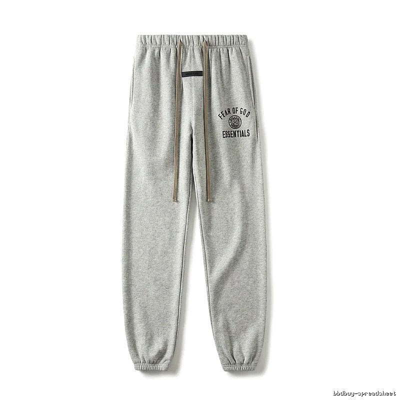 ESSENTIALS minimalist light gray sweatpants