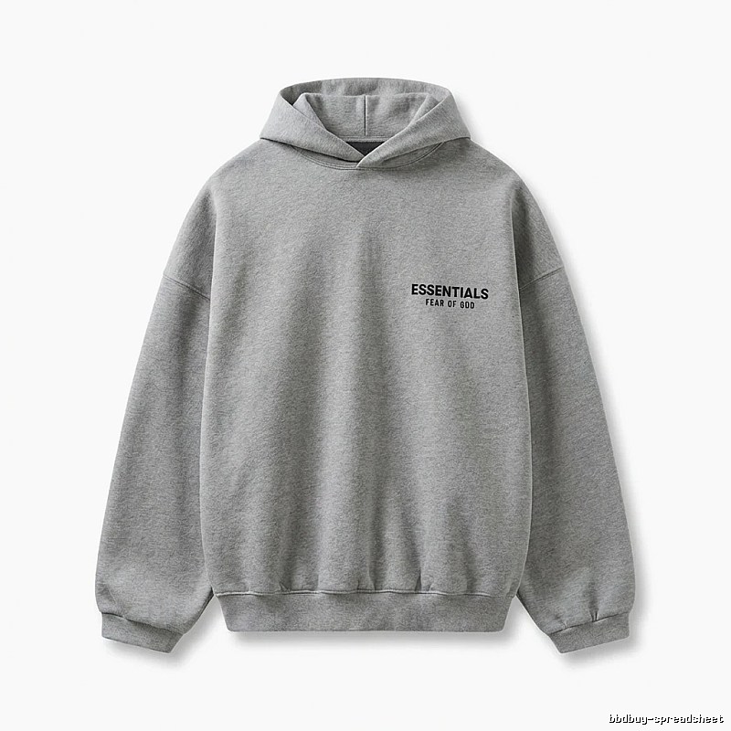 ESSENTIALS minimalist light gray sweatshirt