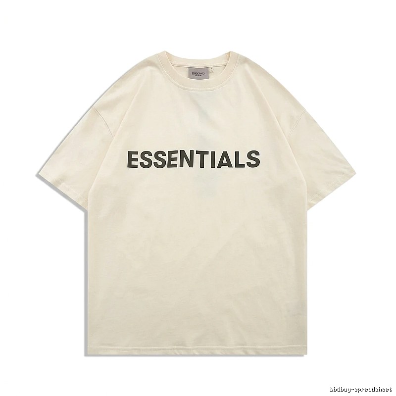 ESSENTIALS minimalist style beige T-shirt