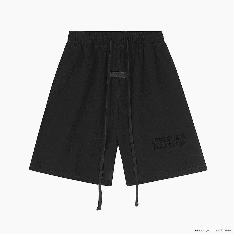 ESSENTIALS minimalist style black shorts