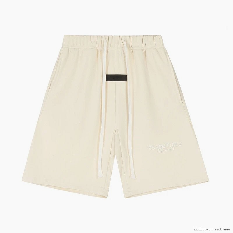 ESSENTIALS minimalist style off-white shorts
