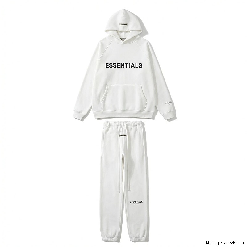 ESSENTIALS minimalist style white suit