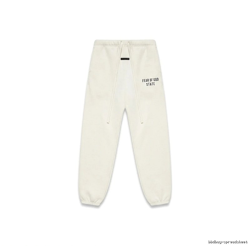 ESSENTIALS minimalist style white sweatpants