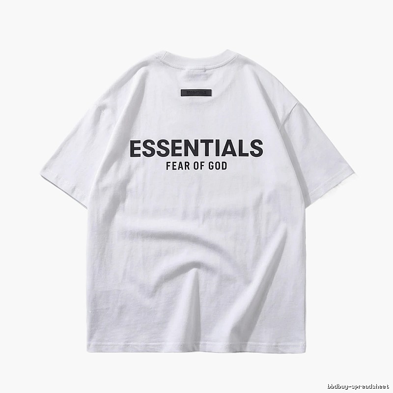 ESSENTIALS minimalist style white T-shirt