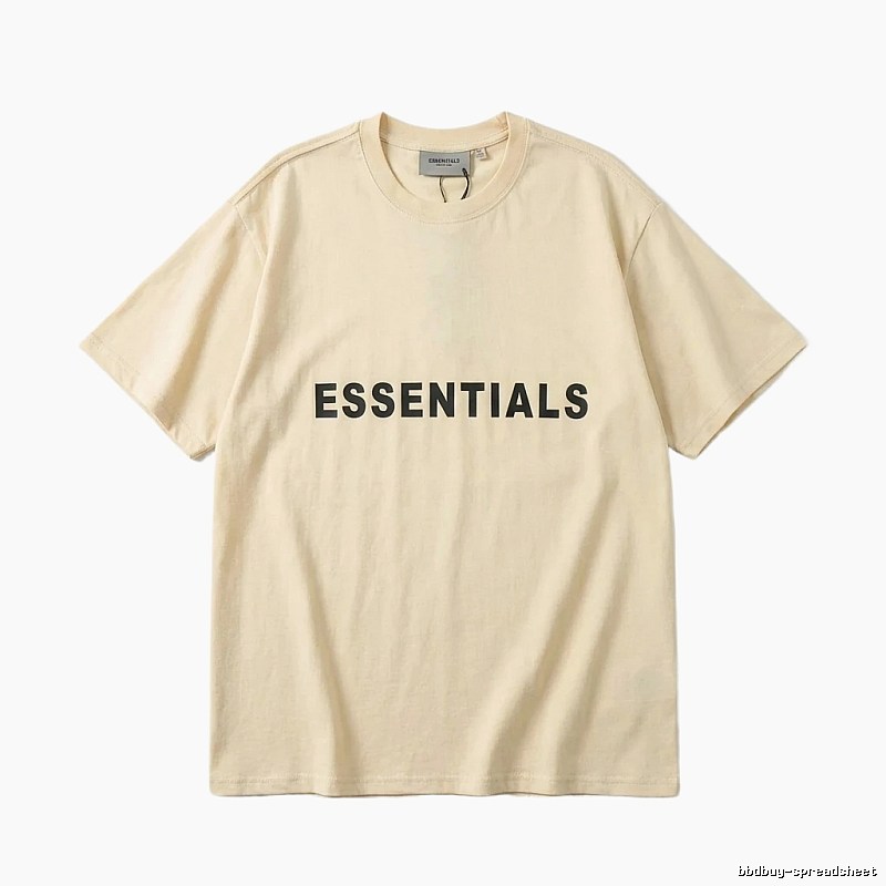 ESSENTIALS Simple Beige T-shirt