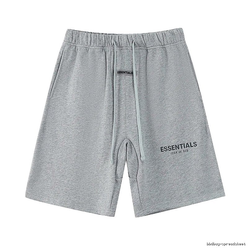 ESSENTIALS Simple Grey Sports Shorts
