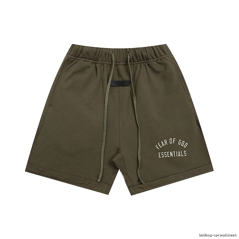 ESSENTIALS trendy brand army green shorts