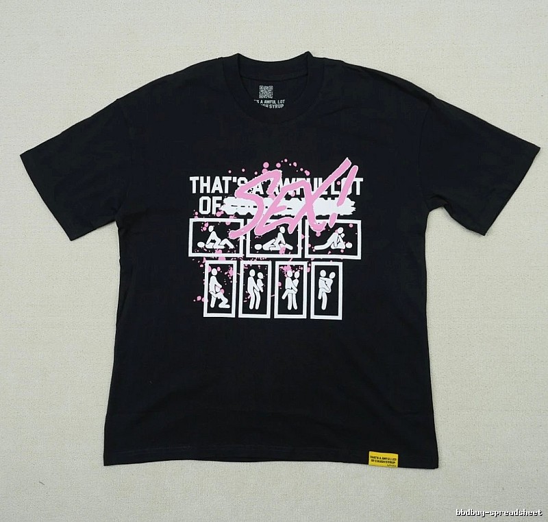 FR2 Funky Print Street Style Black Short-sleeve T-shirt