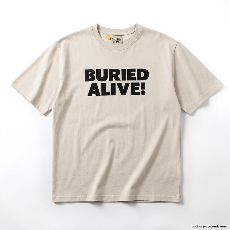 Gallery Dept. Alphabet Style Beige T-shirt