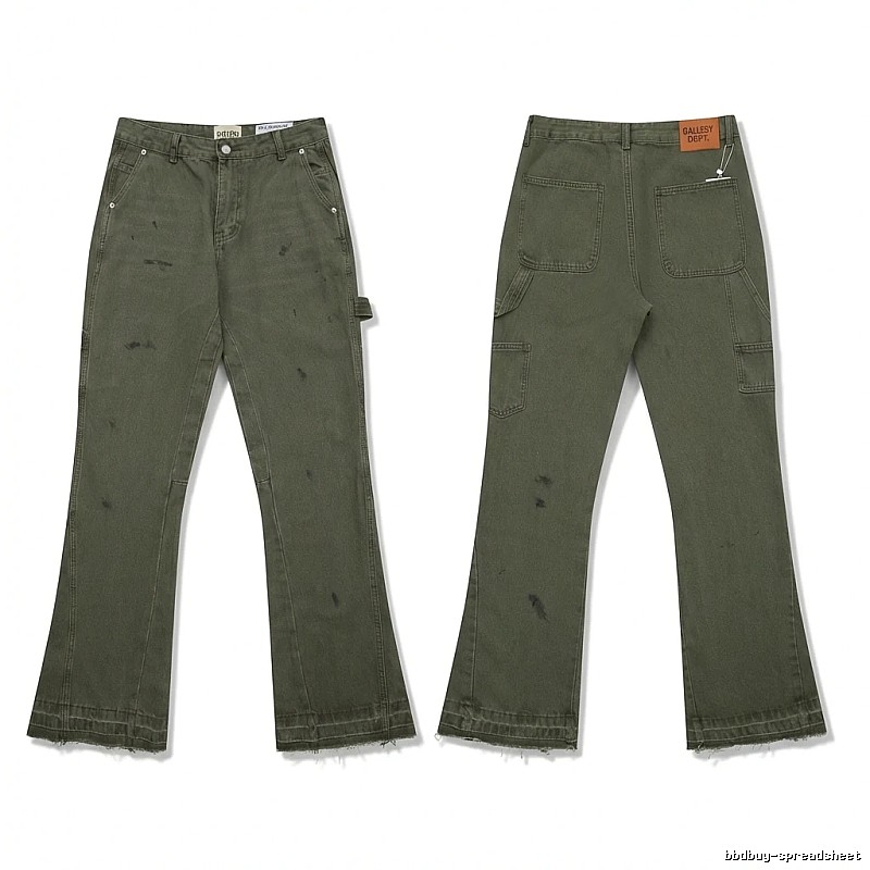 Gallery Dept. Distressed Style Military Green Utility Pants