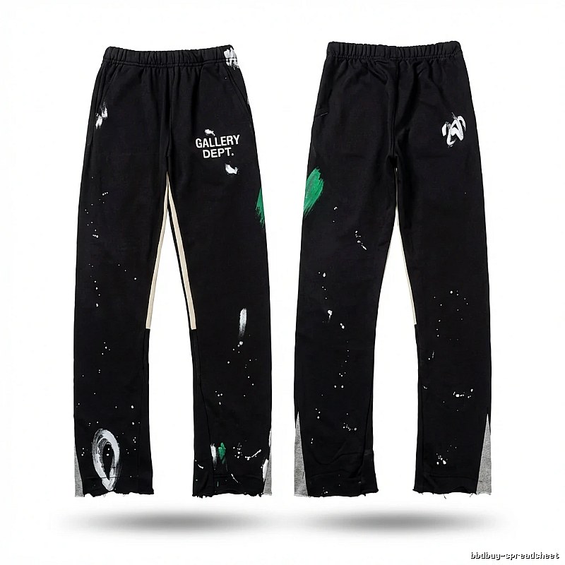 Gallery Dept Graffiti Style Black Trousers