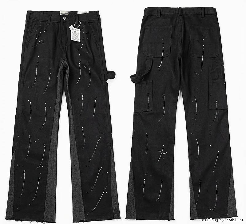 Gallery Dept Graffiti Style Black Work Pants