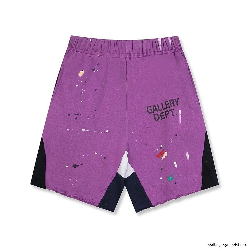 Gallery Dept Graffiti Style Purple Shorts
