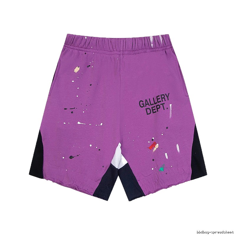 Gallery Dept. graffiti-style purple shorts