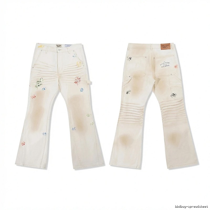 Gallery Dept graffiti-style white jeans
