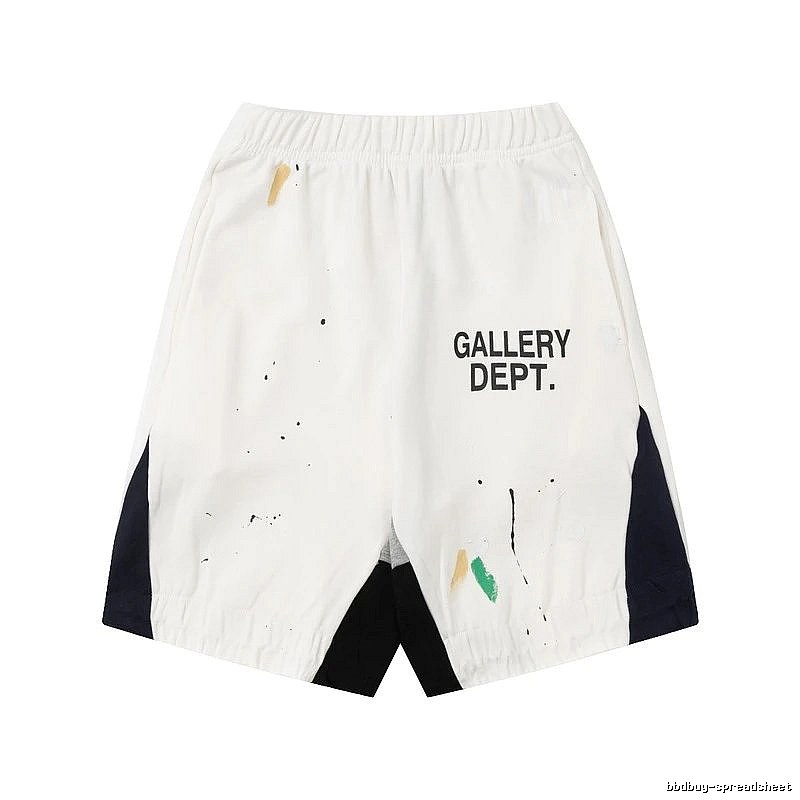Gallery Dept. Graffiti Style White Shorts