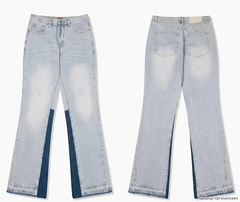 Gallery Dept Patchwork Wide-Leg Jeans