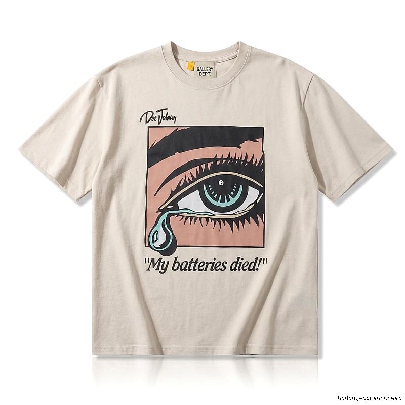 Gallery Dept Tearful Print Light Beige T-shirt