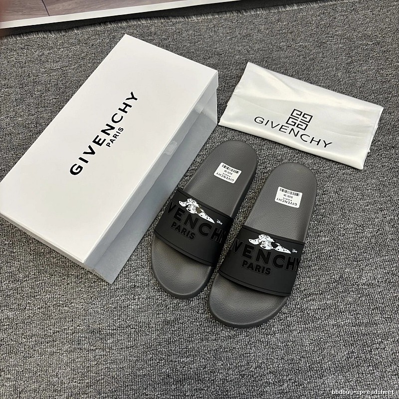 Givenchy x Dalmatian Co-branded Streetwear Style Grey Slides
