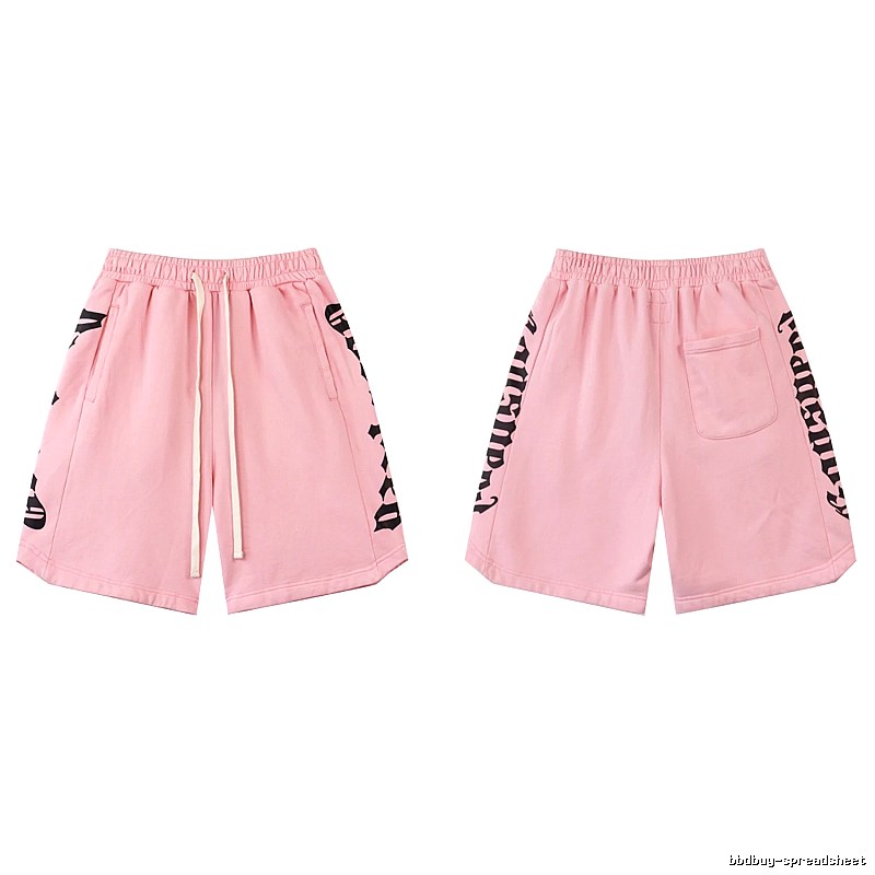 Godspeed Gothic Print Street Style Pink Shorts