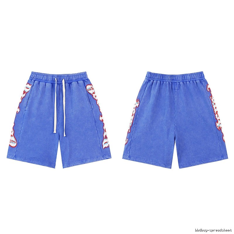 Godspeed Printed Street Style Blue Shorts