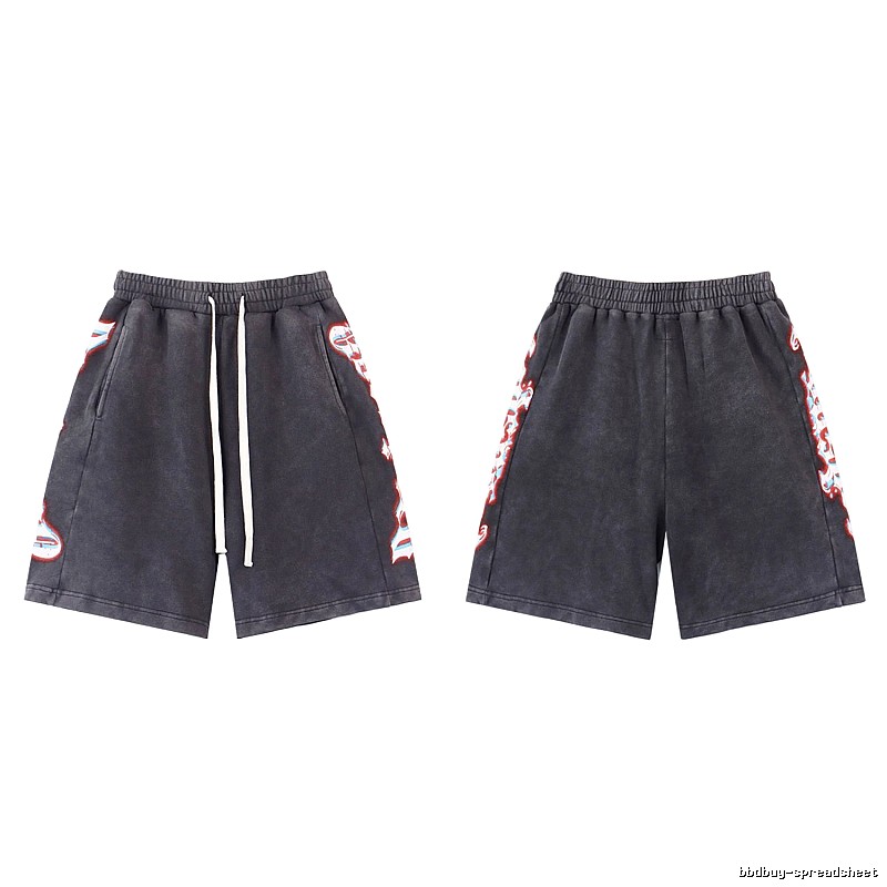 Godspeed Printed Street Style Charcoal Black Shorts