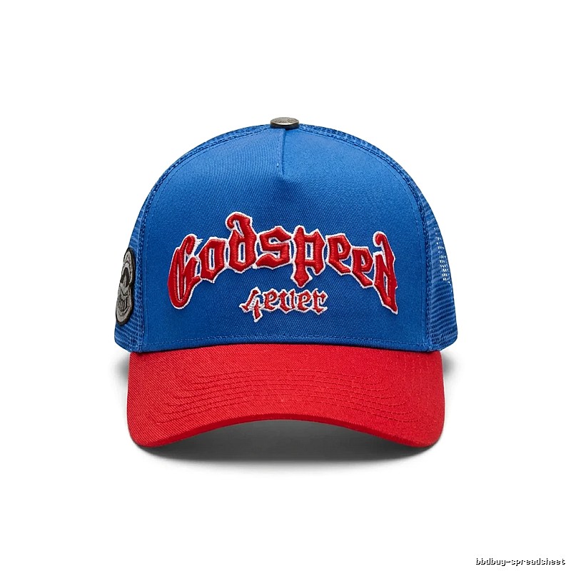 Godspeed Retro Style Red and Blue Hat