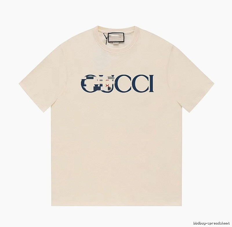Gucci Classic Printed Casual Style Off-white Short Sleeve T-Shirt