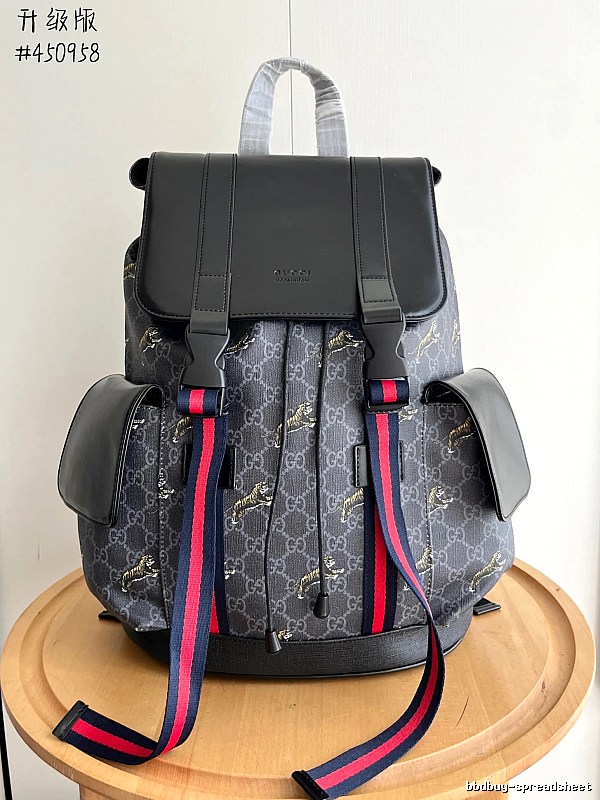 Gucci GG backpack Gray Monogram Flap