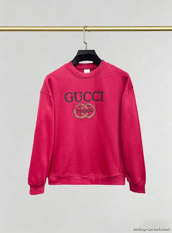 Gucci Pink Crewneck Sweatshirt with Gucci Sweatshirt for Photo Ready