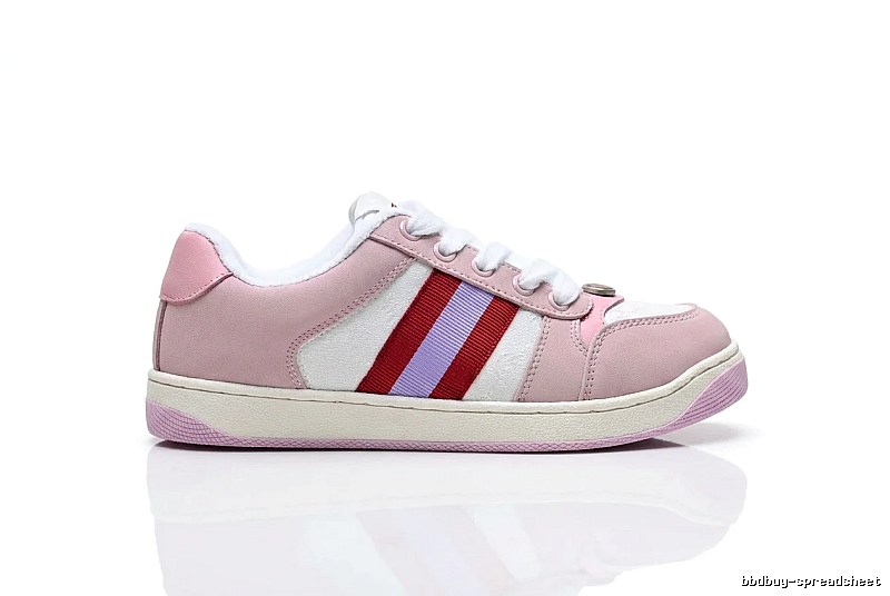 Gucci pink retro-style sports shoes