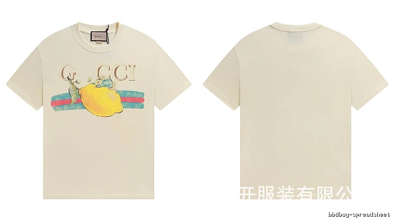 Gucci Vintage-style Off-white Lemon Print T-Shirt
