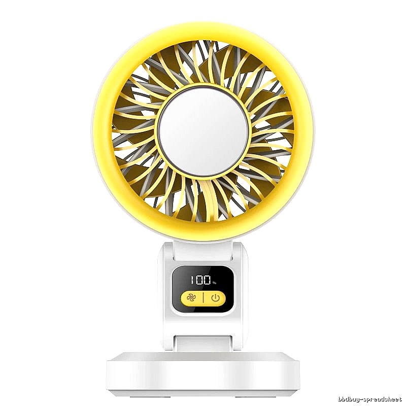 Heat Relief Desktop Cooling Fan White Standard Airflow
