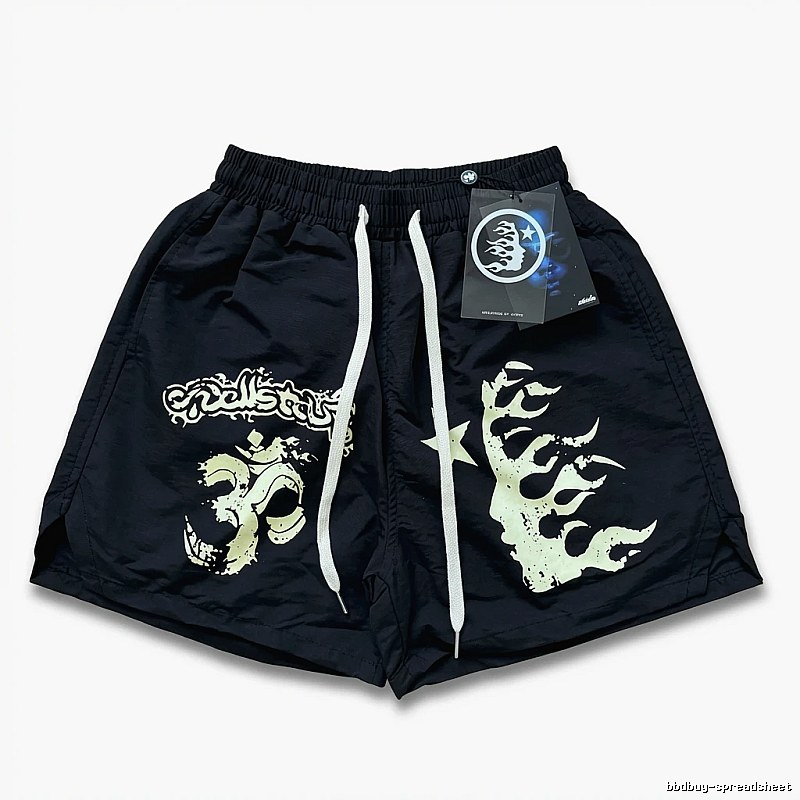 Hellstar dark style printed shorts